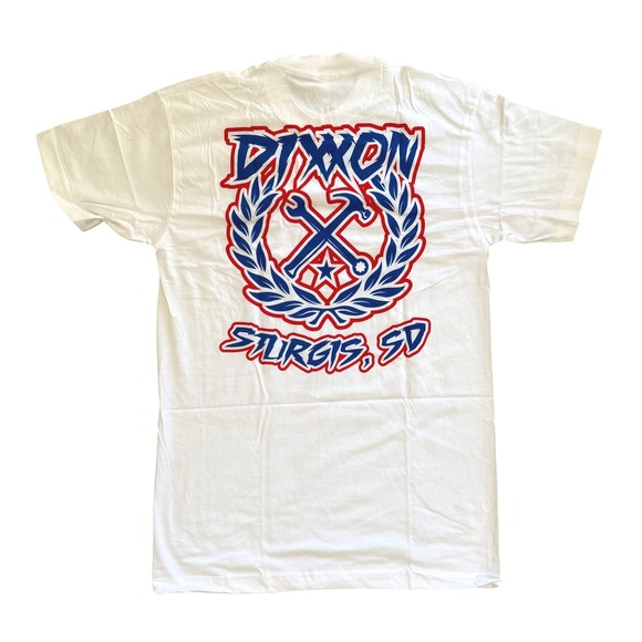 Dixxon Flannel Co. Other - NIB Dixxon Men White Sturgis USA Sketchy Crest TShirt Medium Biker Harley